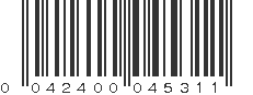 UPC 042400045311