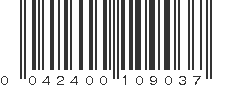 UPC 042400109037