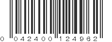 UPC 042400124962