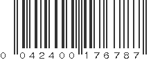 UPC 042400176787