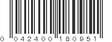 UPC 042400180951