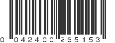 UPC 042400265153