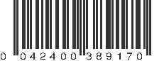 UPC 042400389170