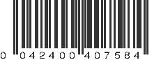 UPC 042400407584