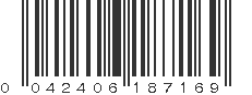 UPC 042406187169