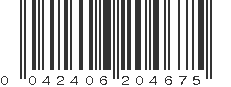 UPC 042406204675