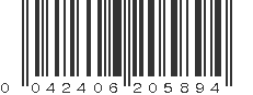 UPC 042406205894