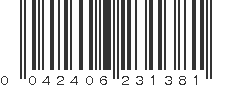 UPC 042406231381