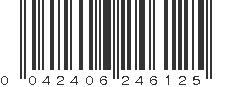 UPC 042406246125