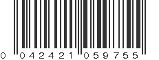 UPC 042421059755