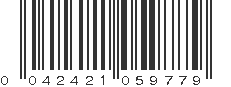 UPC 042421059779