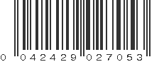 UPC 042429027053