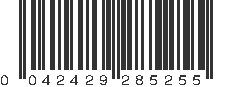 UPC 042429285255