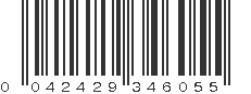 UPC 042429346055