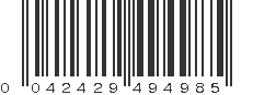 UPC 042429494985