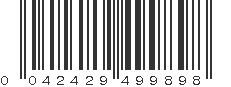 UPC 042429499898