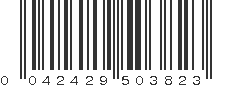 UPC 042429503823