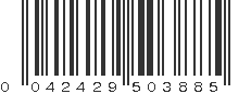 UPC 042429503885