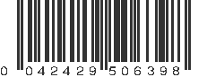 UPC 042429506398