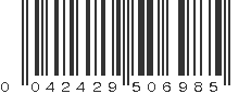 UPC 042429506985