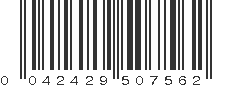 UPC 042429507562