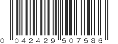 UPC 042429507586