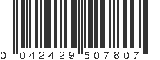 UPC 042429507807