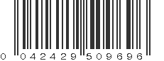 UPC 042429509696