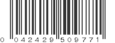 UPC 042429509771