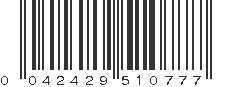 UPC 042429510777