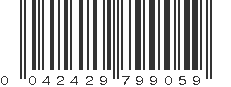 UPC 042429799059