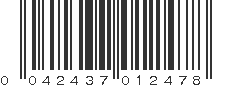 UPC 042437012478