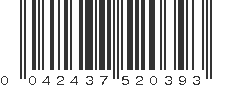 UPC 042437520393