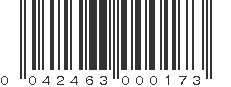 UPC 042463000173