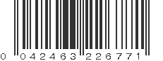 UPC 042463226771