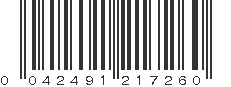 UPC 042491217260