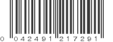 UPC 042491217291