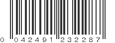 UPC 042491232287