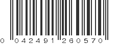 UPC 042491260570