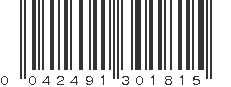 UPC 042491301815