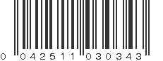 UPC 042511030343