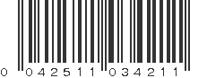 UPC 042511034211