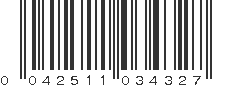 UPC 042511034327