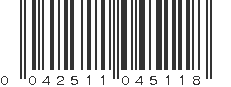 UPC 042511045118