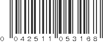 UPC 042511053168