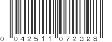 UPC 042511072398