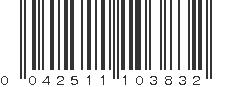 UPC 042511103832