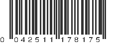 UPC 042511178175