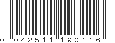 UPC 042511193116