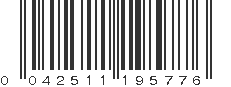 UPC 042511195776